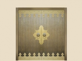 銅藝雙開(kāi)門(mén)-湖南銅門(mén)